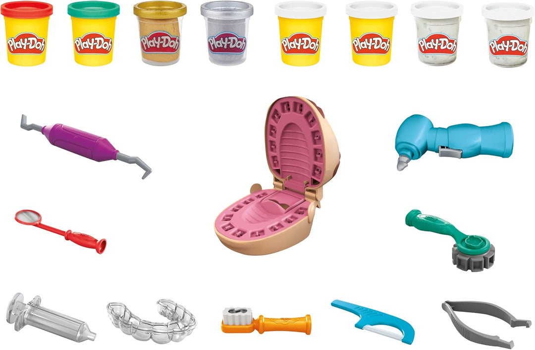 Play-Doh Drill 'n Fill Dentist - Pretend Play Dental Set for Kids 3+