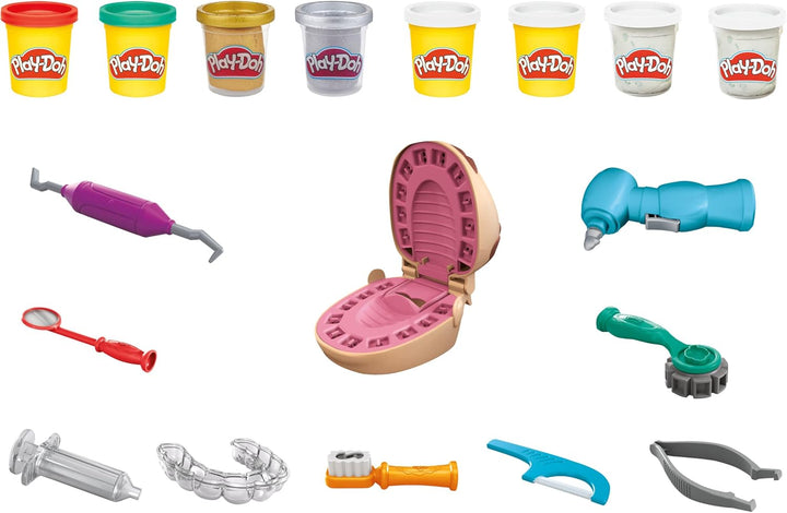 Play-Doh Drill 'n Fill Dentist - Pretend Play Dental Set for Kids 3+