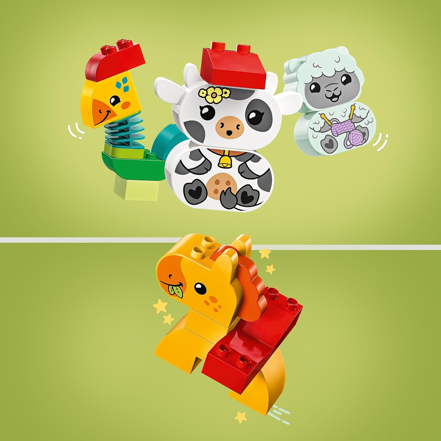 LEGO DUPLO My First Animal Train - Educational Building Set for Toddlers 18 Months+