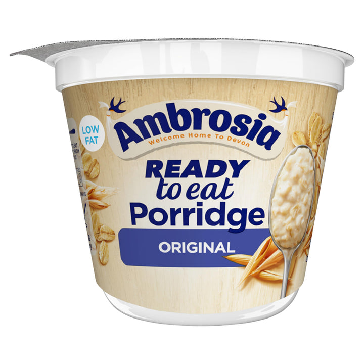 Ambrosia Original Ready to Eat Porridge Pots with British Wholegrain Oats, 210g (Pack of 6)