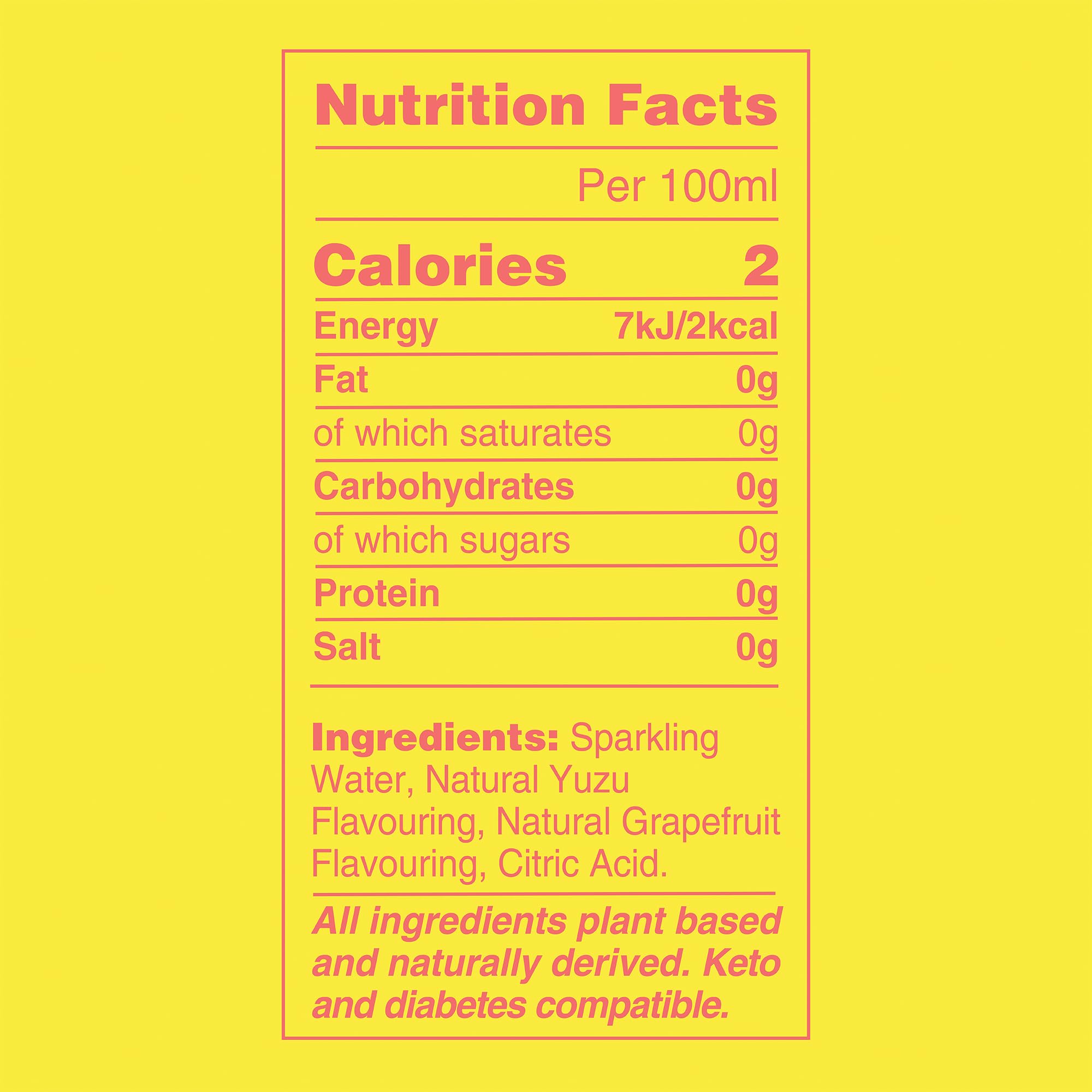 YEW Yuzu Grapefruit Sparkling Water - Zero Sugar, Zero Calories, 330ml Can 2