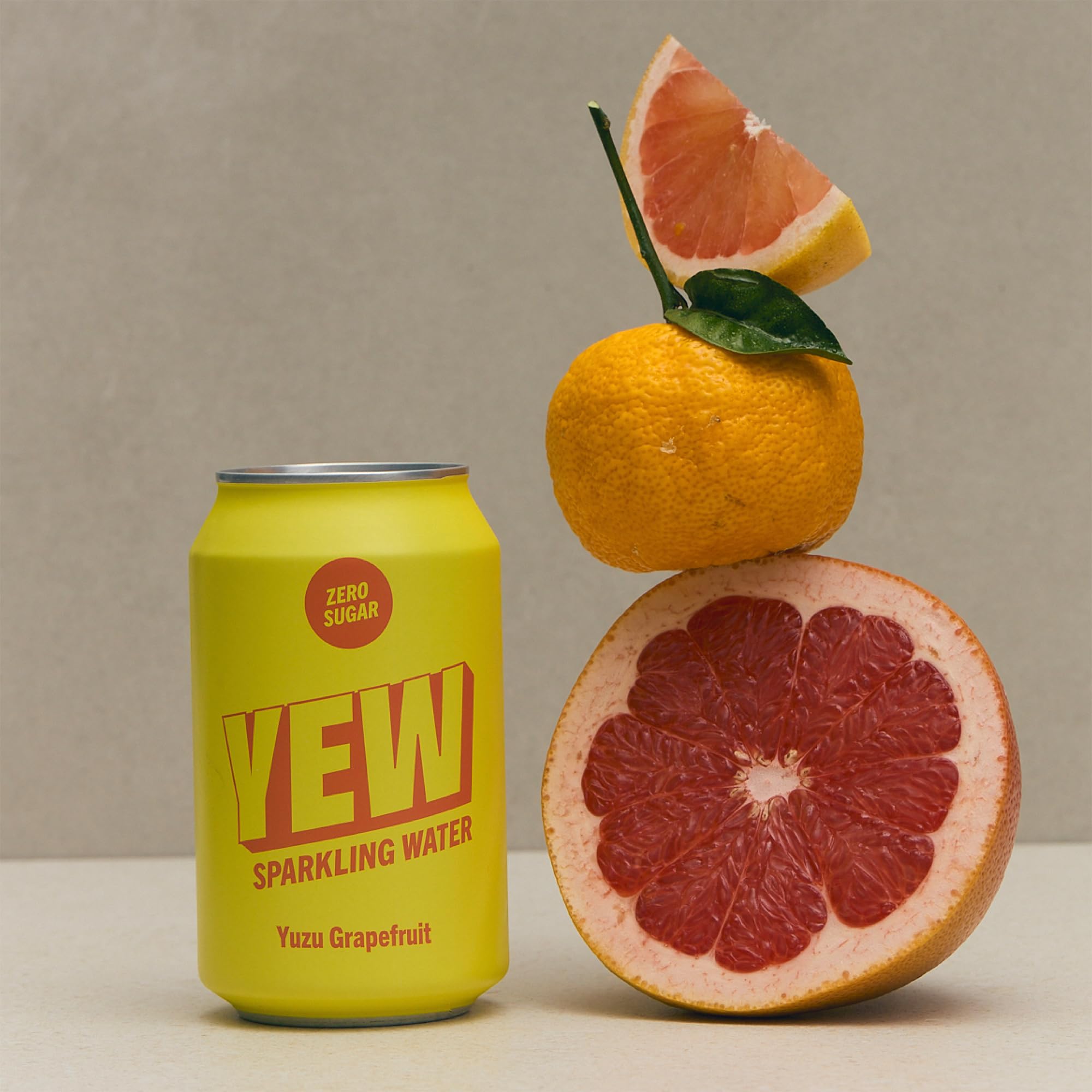 YEW Yuzu Grapefruit Sparkling Water - Zero Sugar, Zero Calories, 330ml Can 3