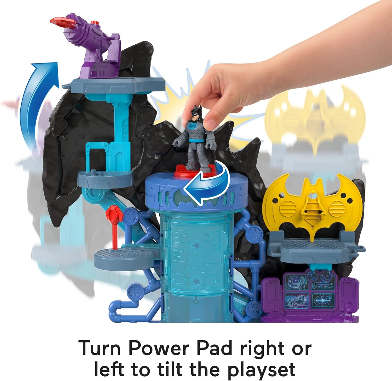 Imaginext DC Super Friends Bat-Tech Batcave Playset - Light-Up Action for Kids 3-8 2