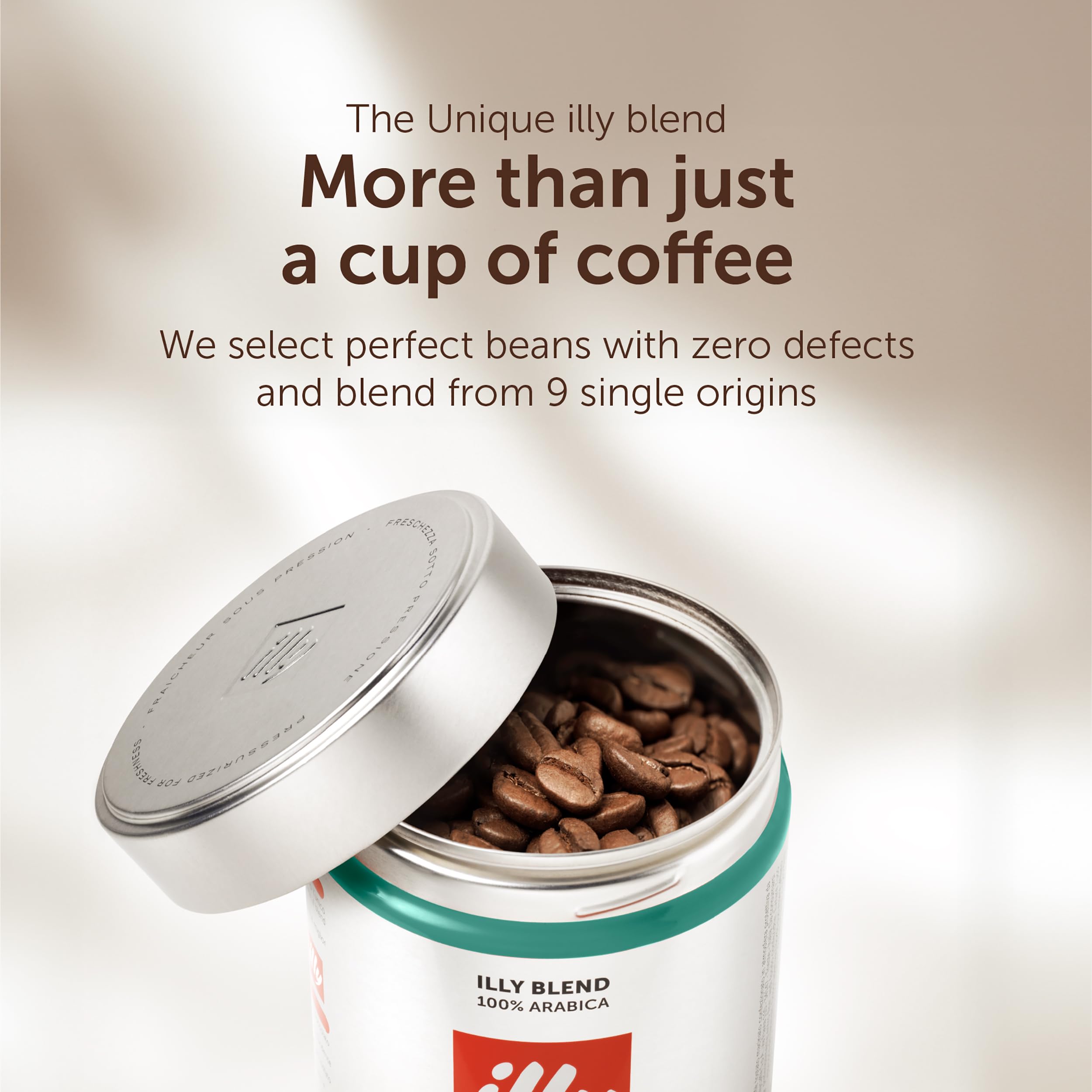 illy Brazil Cerrado Mineiro Single Origin 100 % Arabica-Kaffeebohnen – zertifiziert aus regenerativer Landwirtschaft – 250-g-Dose