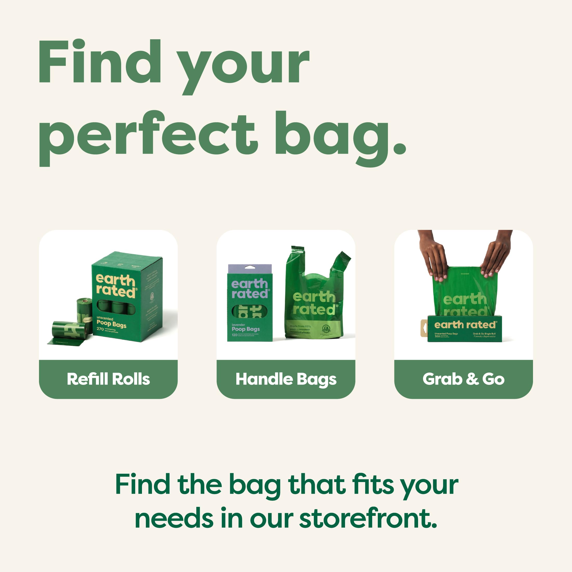 Earth Rated Dog Poo Bags with Handles Value Pack - 600 Count, Lavender Scent, Leak-Proof 7