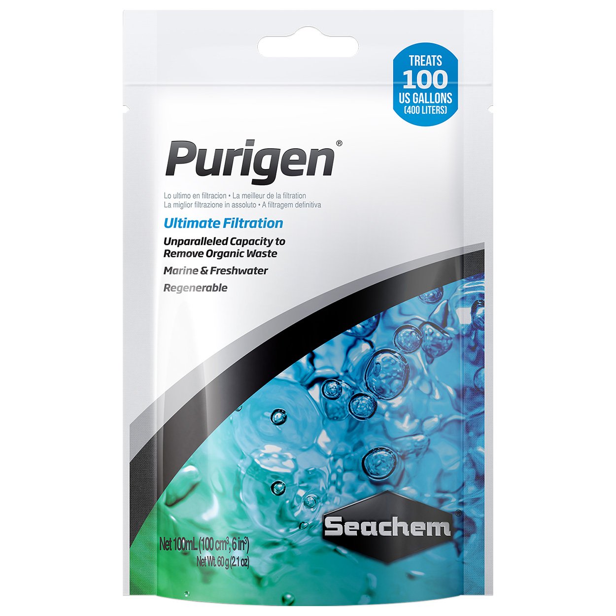 Seachem Purigen Water Treatment Resin - Highest Organic Removal Capacity | 100 ml