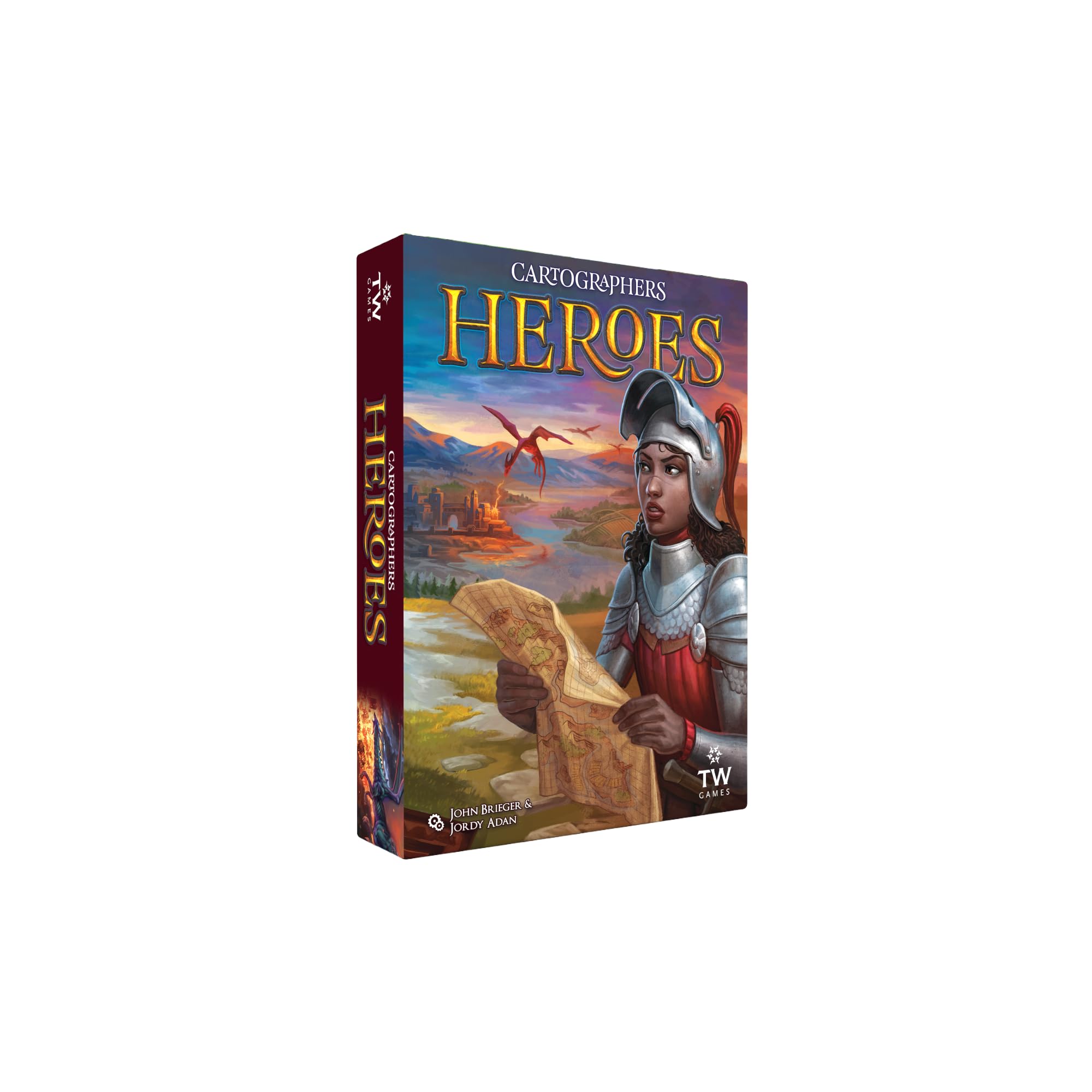 Thunderworks Games Cartographers Heroes Board Game | 1-100 Players | Ages 10+