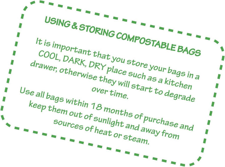 All-Green Compostable Kitchen Caddy Liners 6L - 150 Bags (3 Rolls)