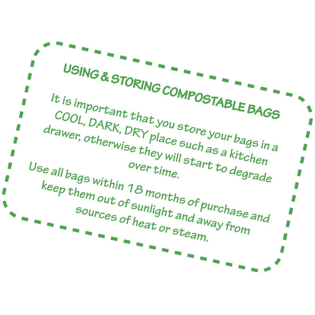 All-Green 30 Litre Compostable Bags - 40 Pack for Kerbside Caddy Food Waste Recycling