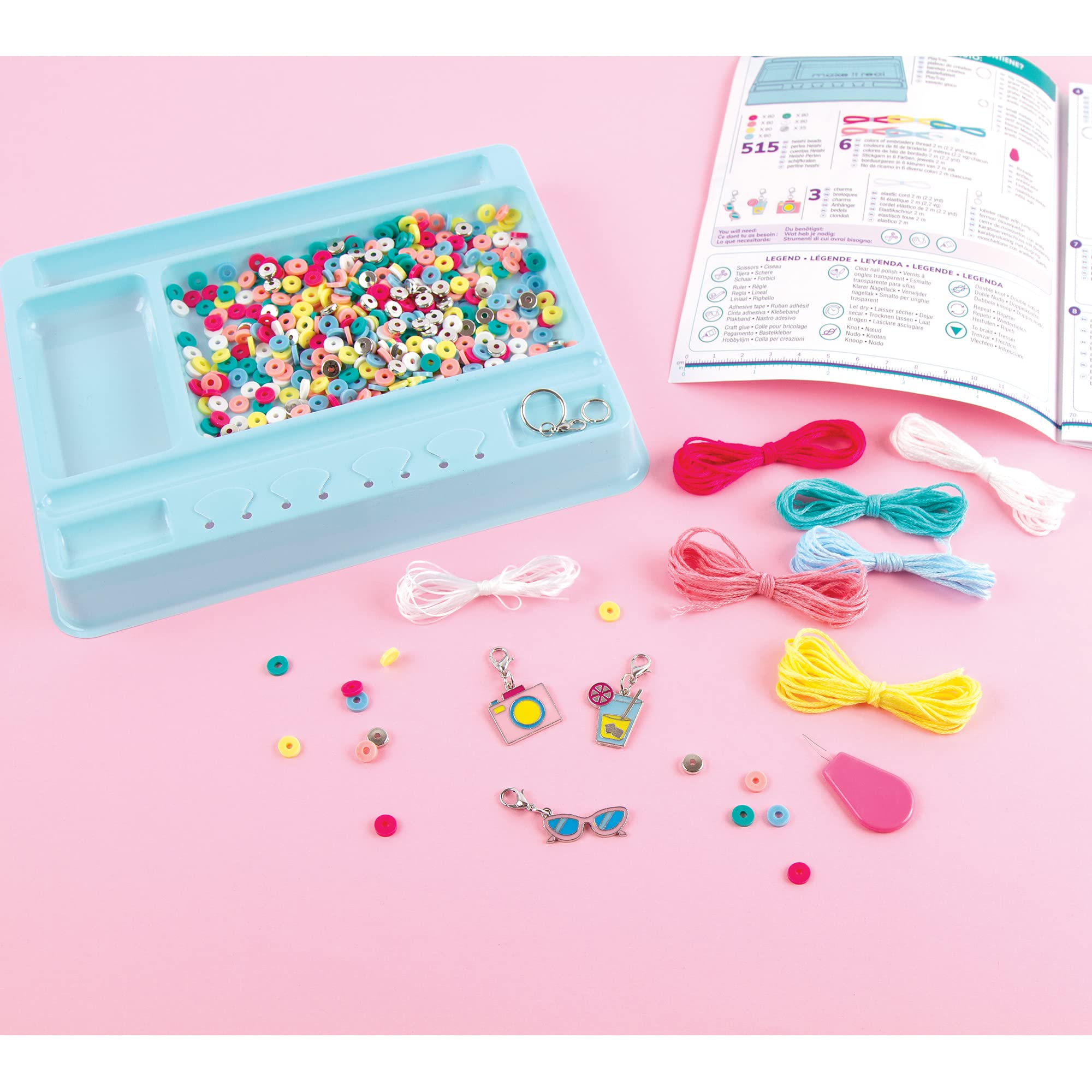 Make It Real 1317 Ensembles de fabrication de bijoux pour enfants, multicolores 5