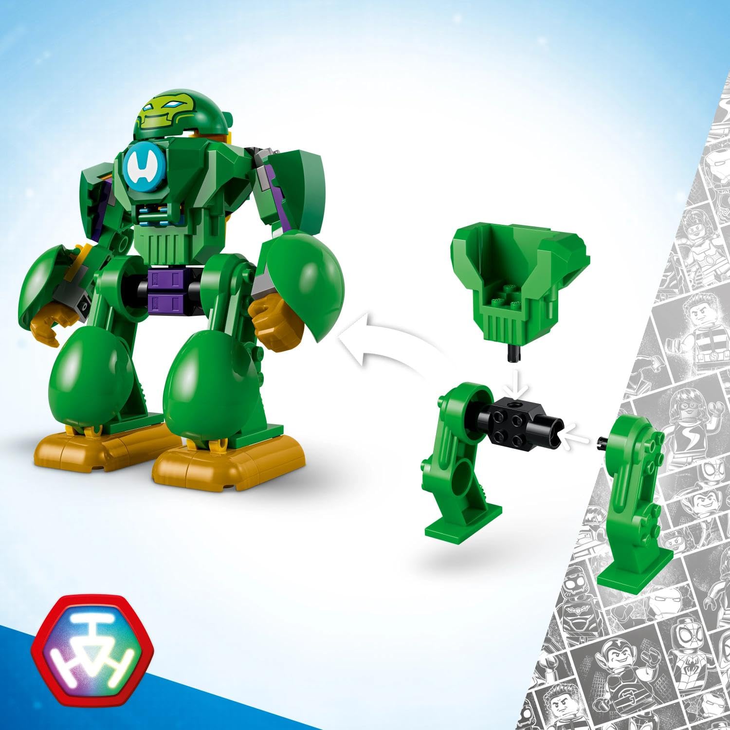 LEGO Marvel Loki vs. Team Iron Man Building Set - Ages 4+ | 4 Minifigures | Multicolor 2