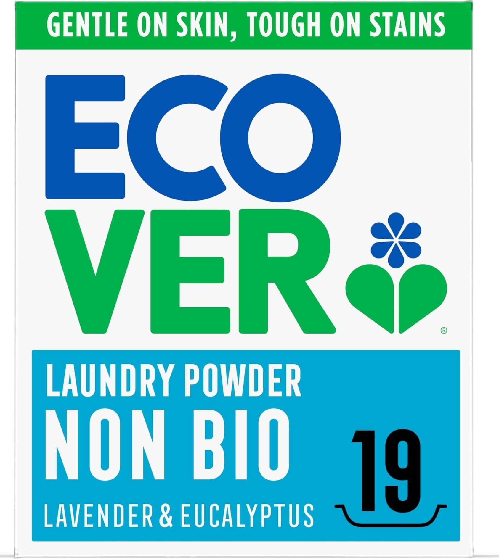 Ecover Non-Bio Laundry Powder, Lavender & Eucalyptus Scent, 950g 1
