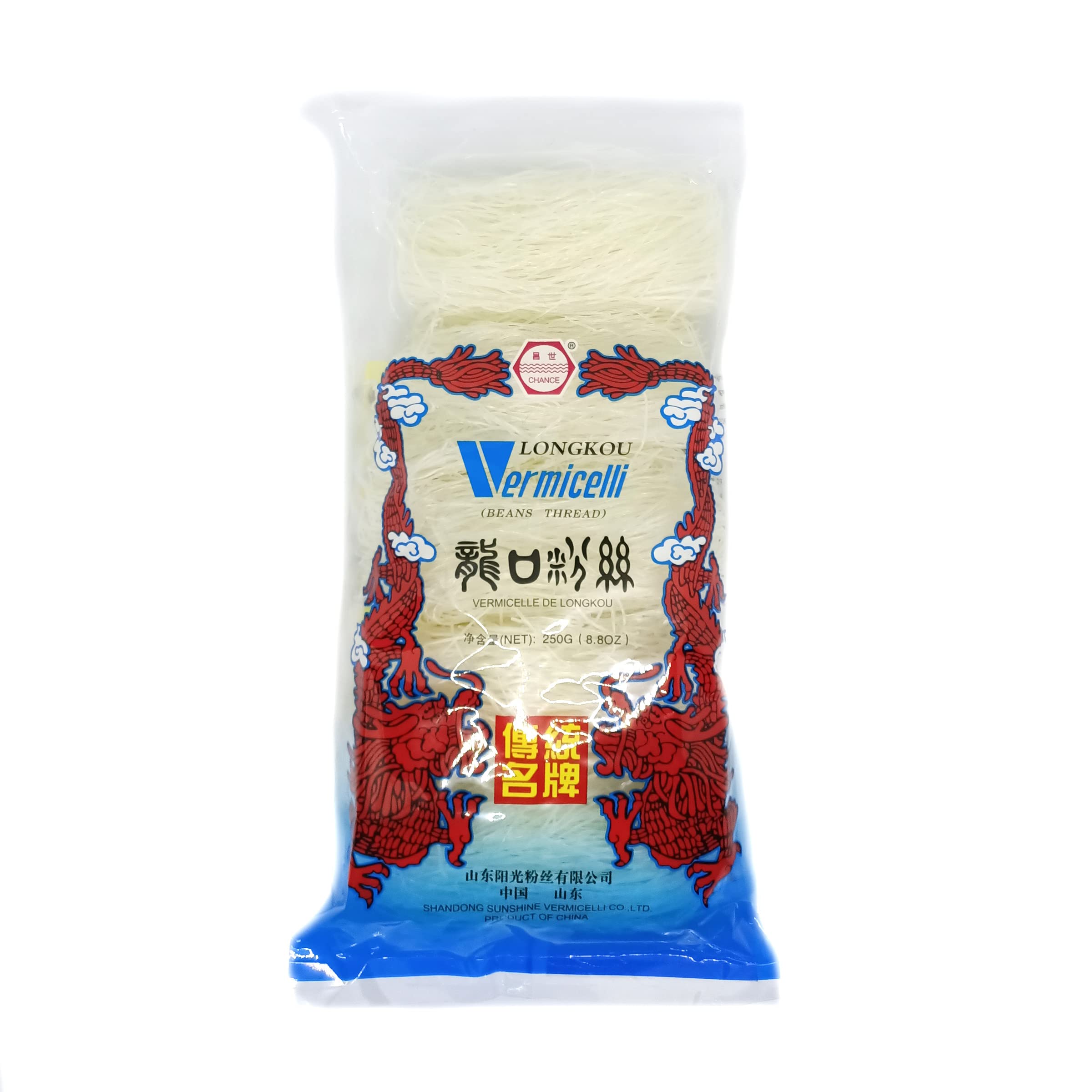 Lungkow Premium Mung Bean Vermicelli Rice Noodles - Authentic Chinese Glass Noodles | 250g 1