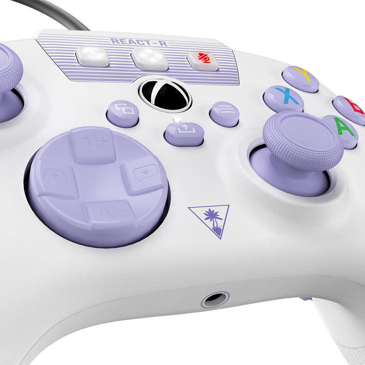 Turtle Beach REACT-R Controller White/Purple – Xbox Series X|S, Xbox One, PC