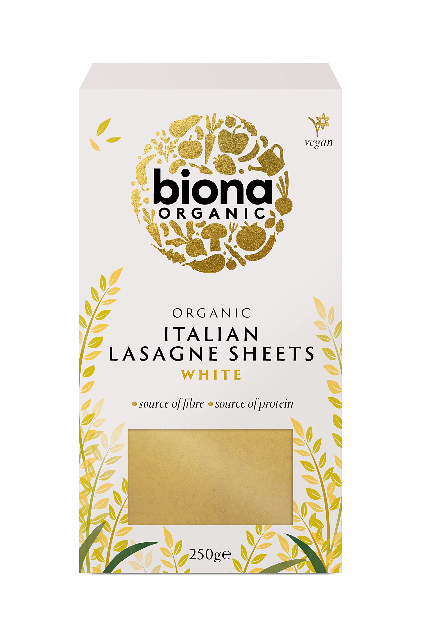 Biona White Wheat Lasagne - Organic Pasta Sheets | 250 g