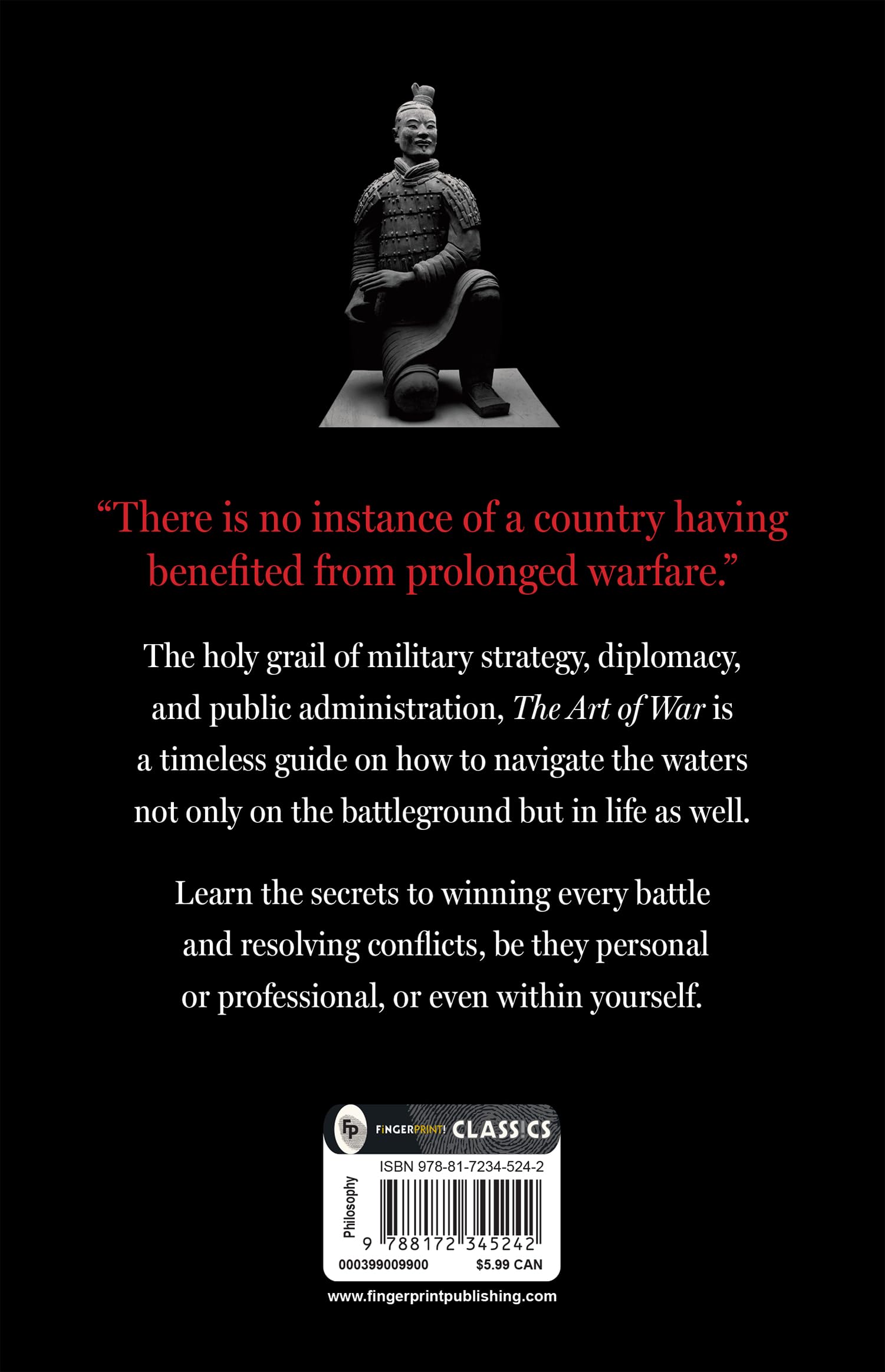 FINGERPRINT The Art of War by Sun Tzu | Essential Military Strategy Paperback