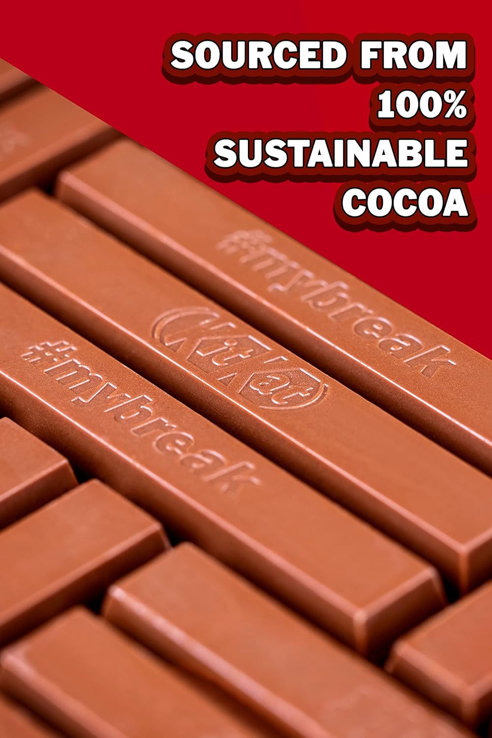 KITKAT - 4 Finger Milk Chocolate Bars, 24-Pack (24 x 41.5 g)