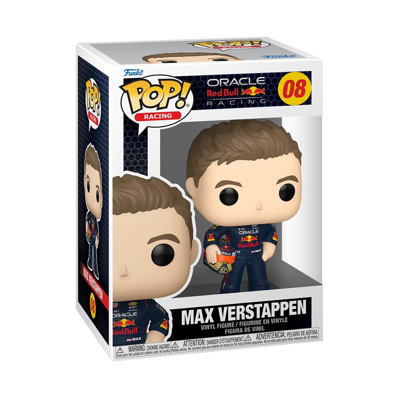 Funko Pop! Racing: Max Verstappen With Helmet - Red Bull Racing Vinyl Figure | 3.75 in