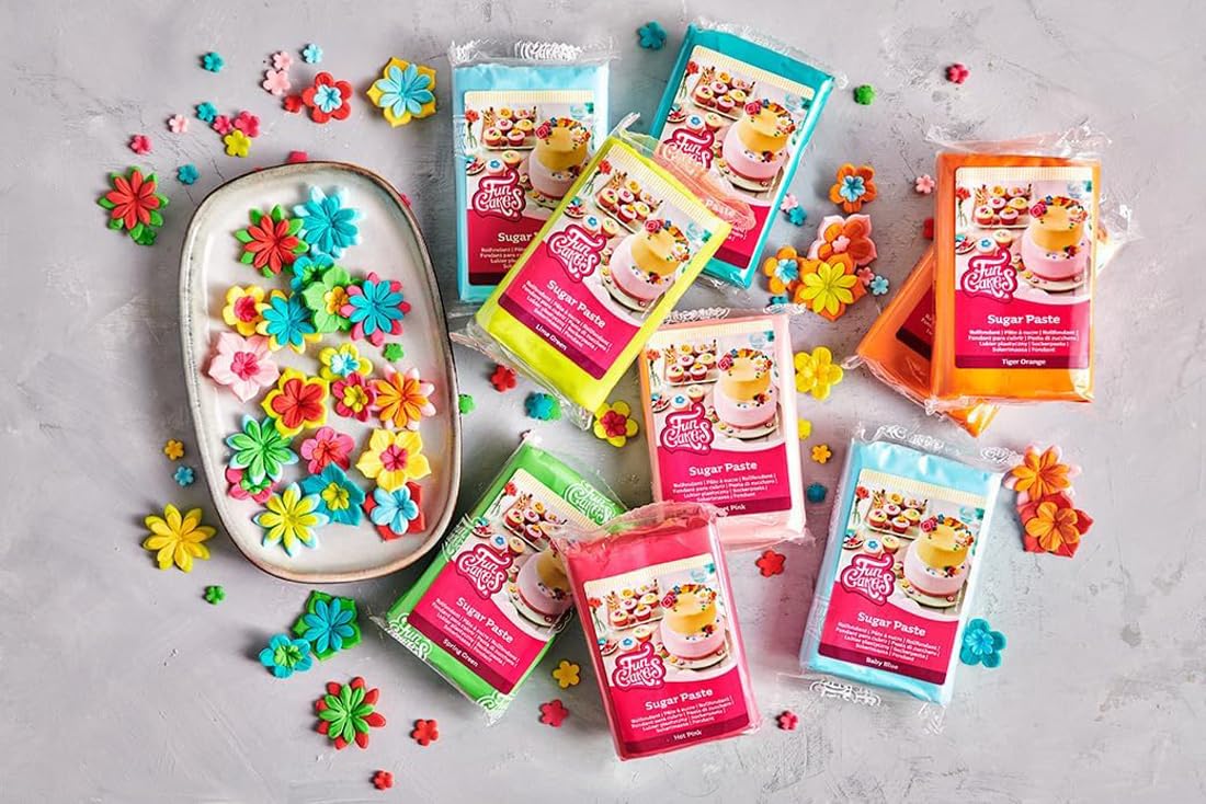 FunCakes Sugar Paste Sparkling Gold (1 Piece) - Edible Cake Decorating Fondant with Vanilla Flavor 3