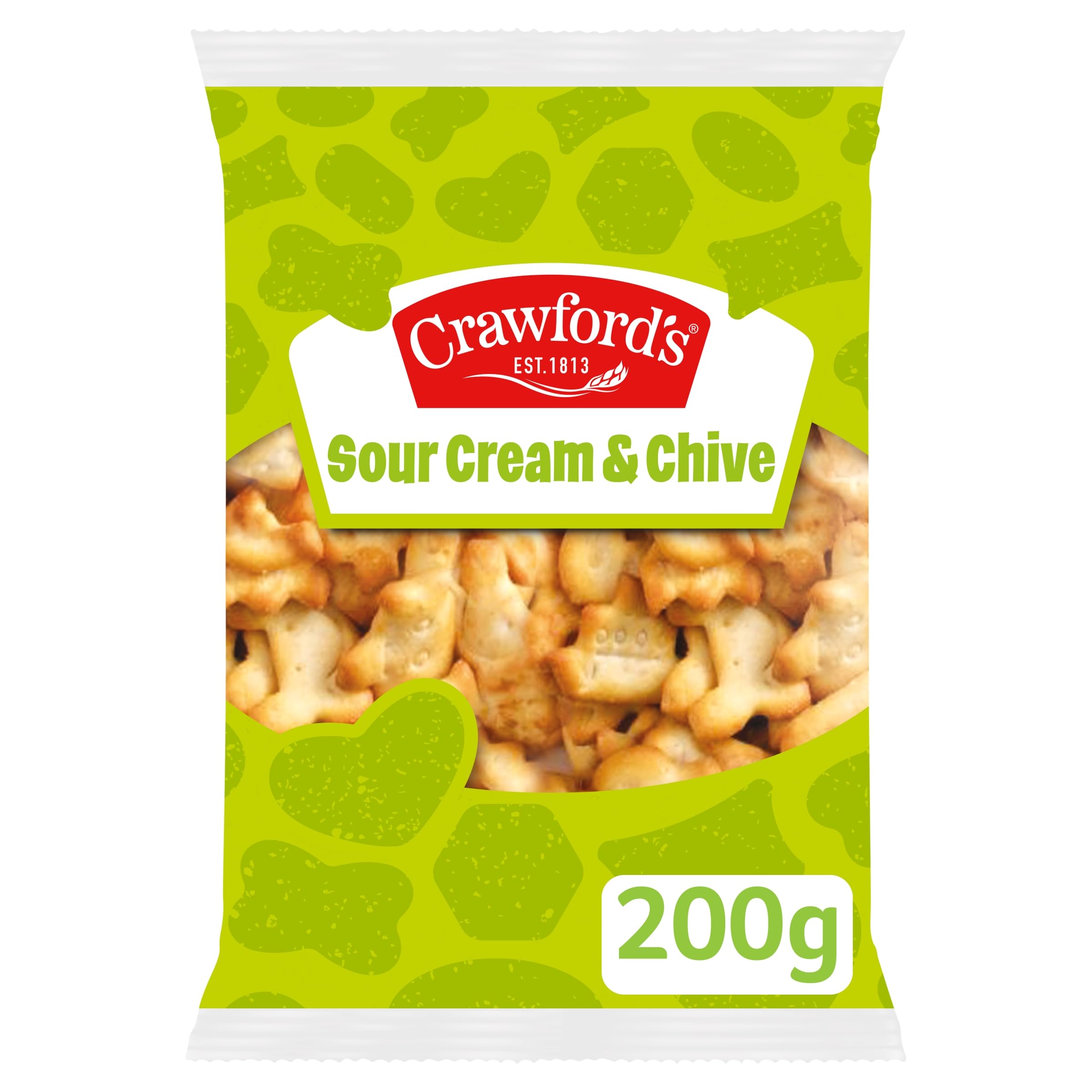 Crawford's Savouries Sour Cream and Chive Baked Snacks - 200g Single Bag 1