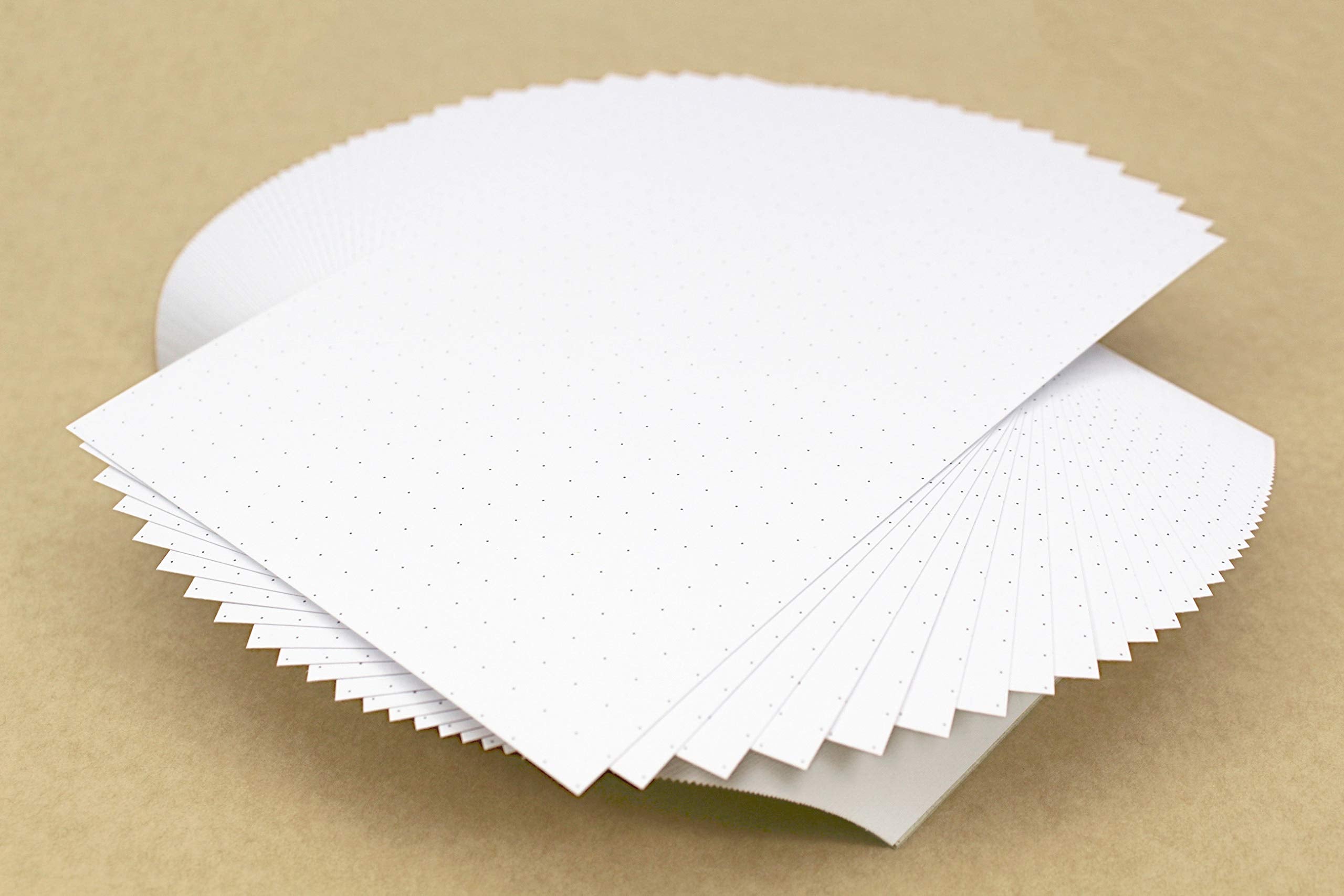 Silvine Luxpad A6 Index Cards - 100 Count | 5mm Dot Grid | 101x152mm White Paper 4