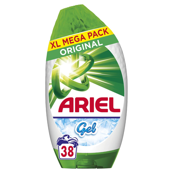 Ariel Original Washing Liquid Laundry Detergent Gel, 38 Washes, Brrrilliant Stain Removal