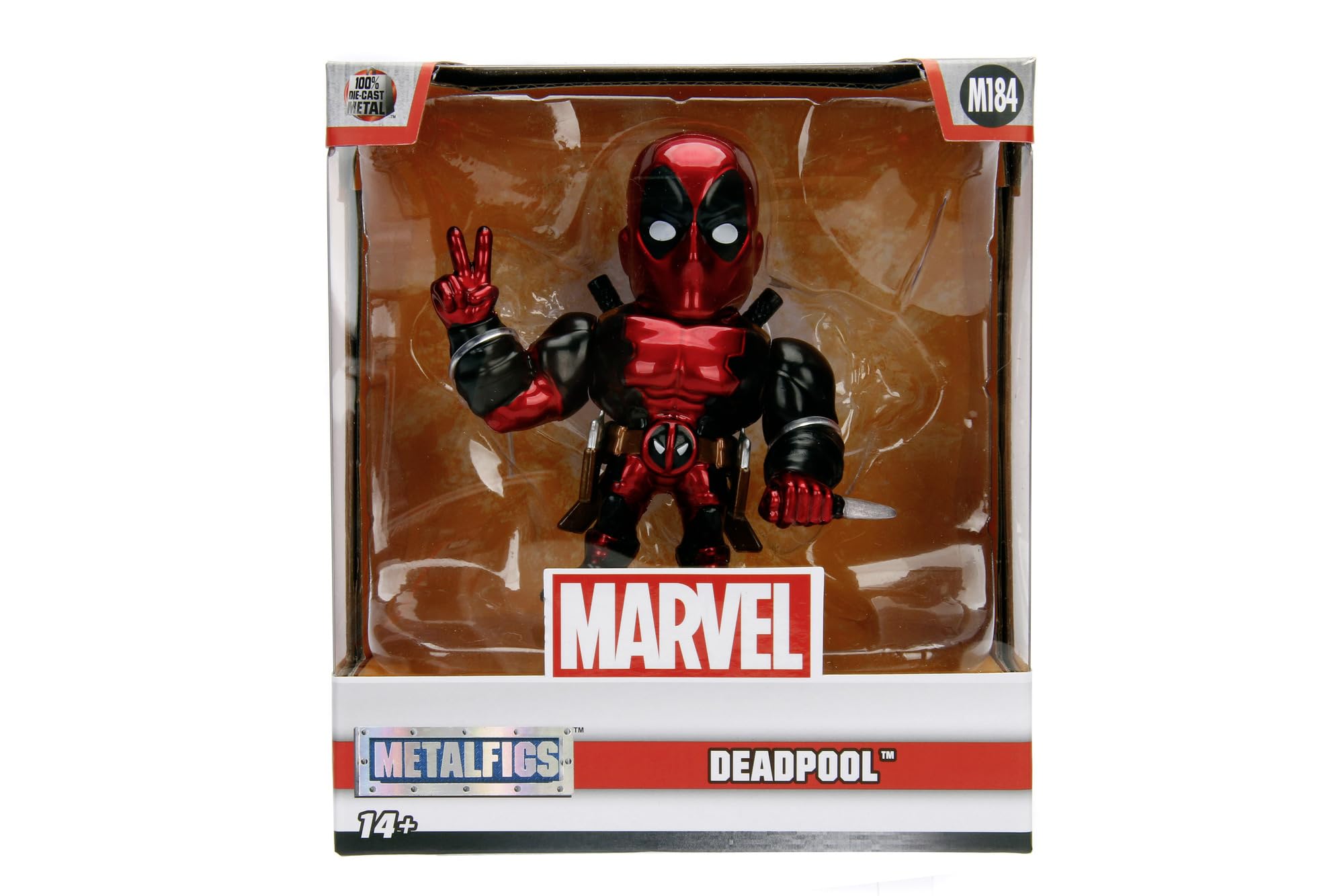 Jada Toys Marvel Deadpool Action Figure 10 cm Die-Cast Collectable | Red 7