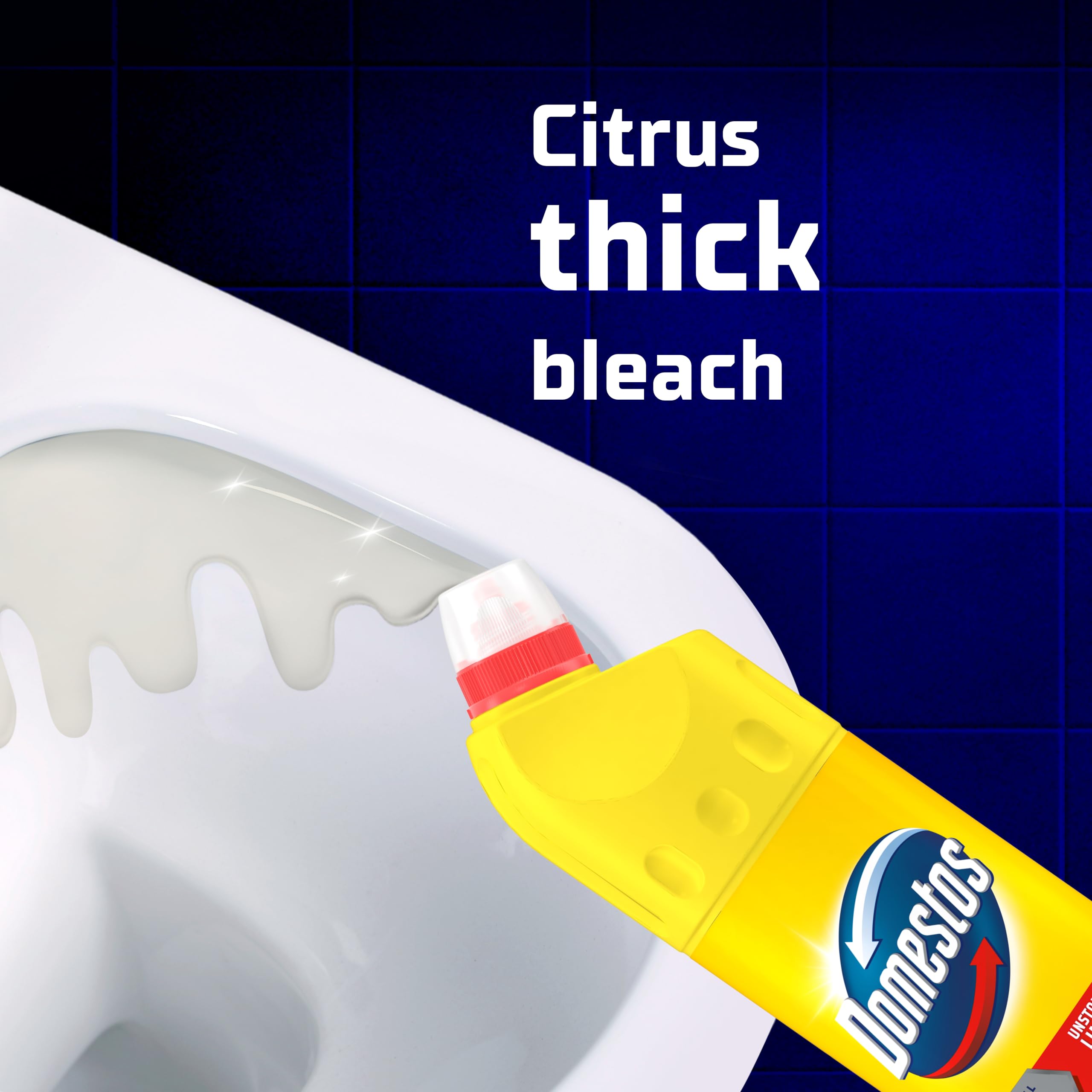 Domestos - Citrus Fresh Dicker Bleichmittel-Desinfektionsreiniger 9