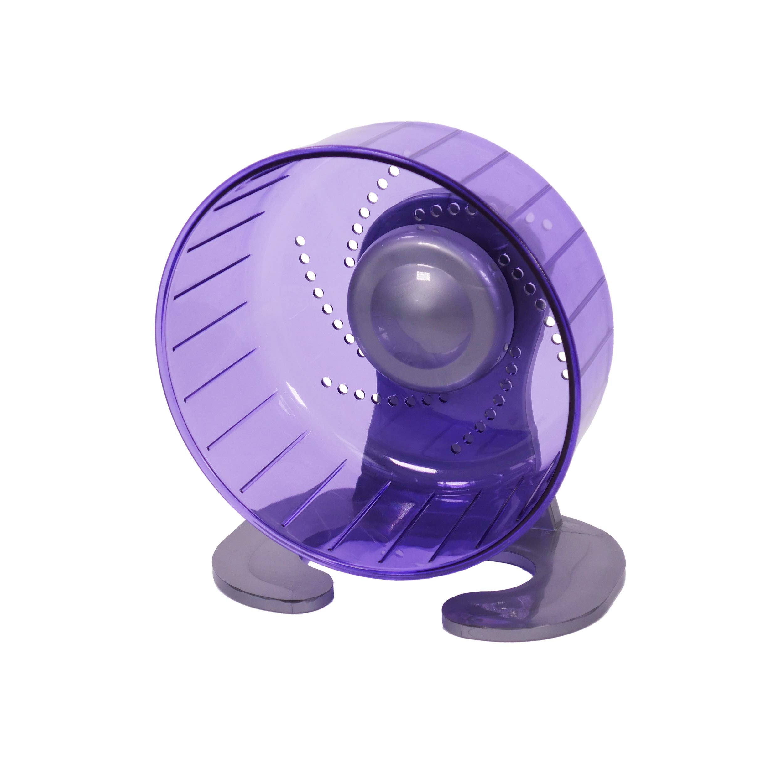 Rosewood Pico Exercise Wheel - 17cm Diameter | Free-Standing or Cage Mountable | Purple 1