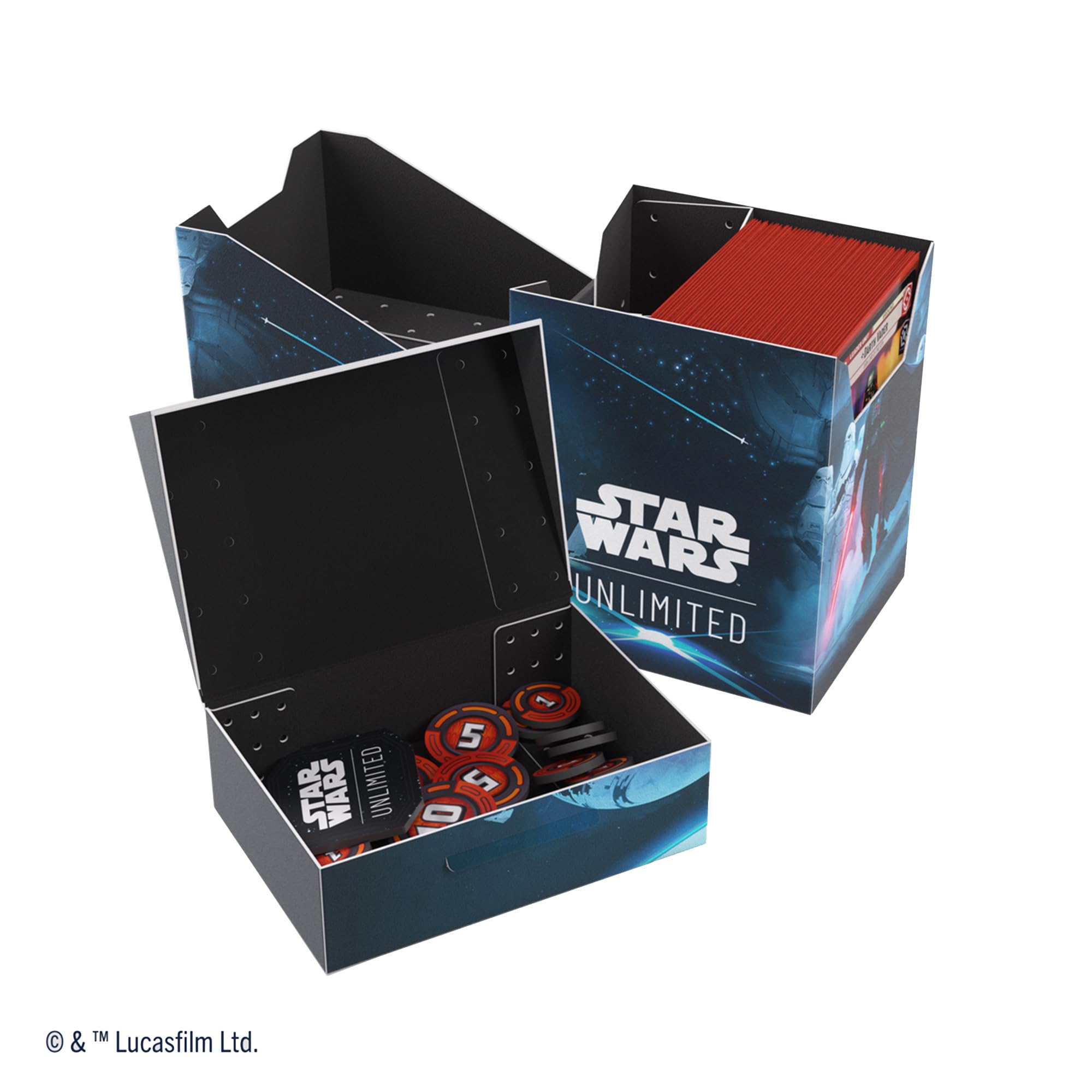 Star Wars Unlimited Soft Crate - Darth Vader - Card Storage with Token Box 4