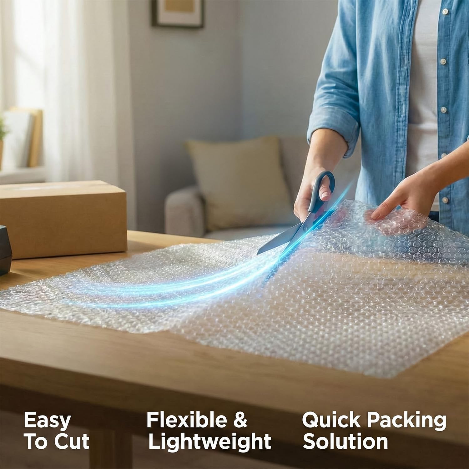 Rainberg Bubble Wrap Roll - 300mm x 5m | Tear-Resistant | Recyclable | Shock Absorbing 5