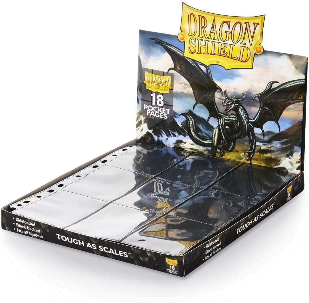 Dragon Shield 18-Pocket Sideloading Binder Seiten - Transparent, 50er-Pack