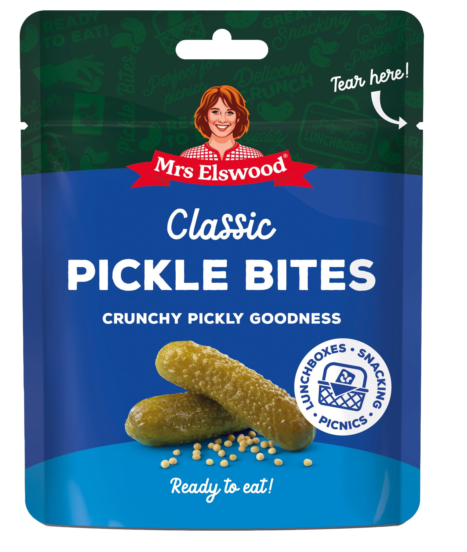 Mrs Elswood Classic Pickle Bites 1 x Pouch 50g 1