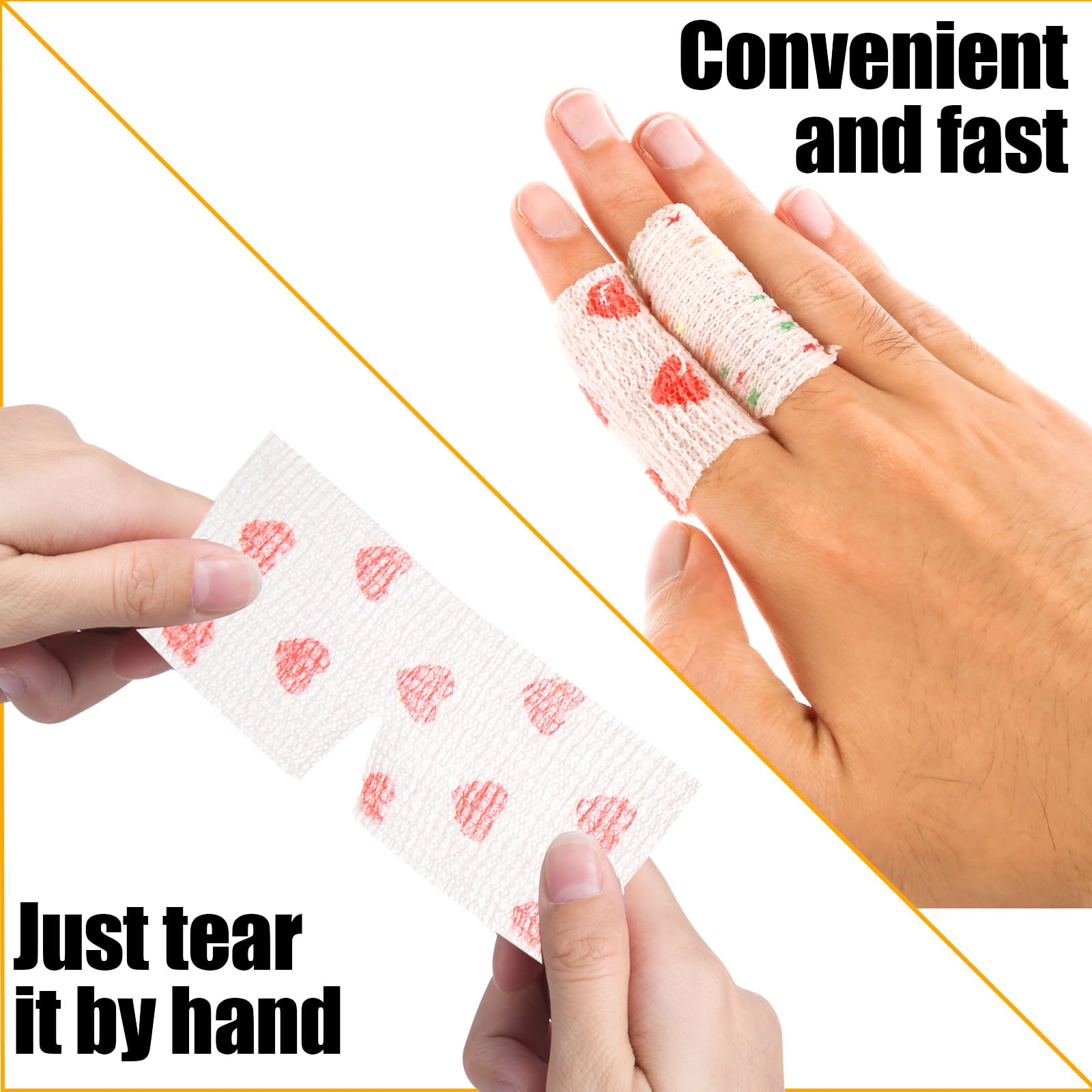 ASelected Self-Adhesive Bandage - 8 Rolls, 5cm x 4.5m | Breathable & Stretchable 6
