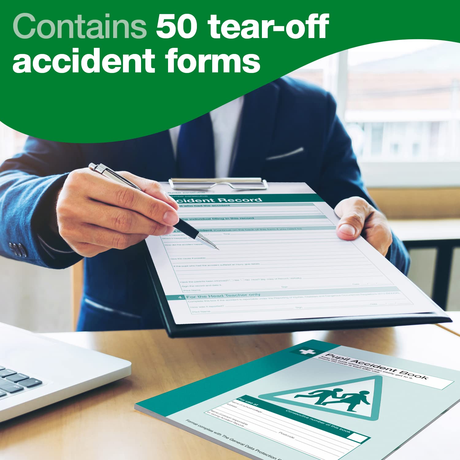 Safety First Aid Group Workplace Accident Book | A5 Size | Records 26 Incidents | GDPR Compliant 4
