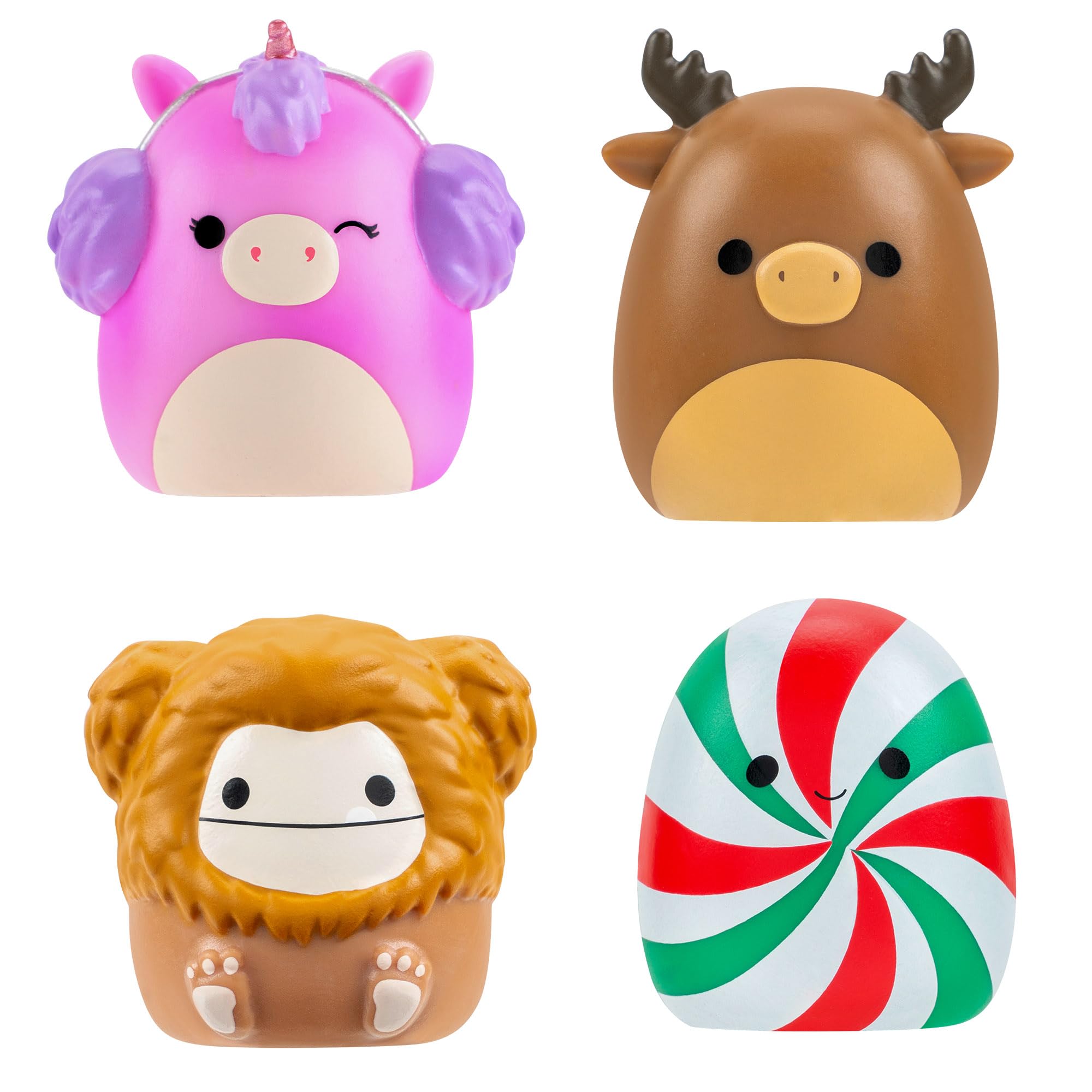 Squish-a-longs Clip-a-longs Holiday Pack - Includes 4 Mini-Squish & Accessories 3