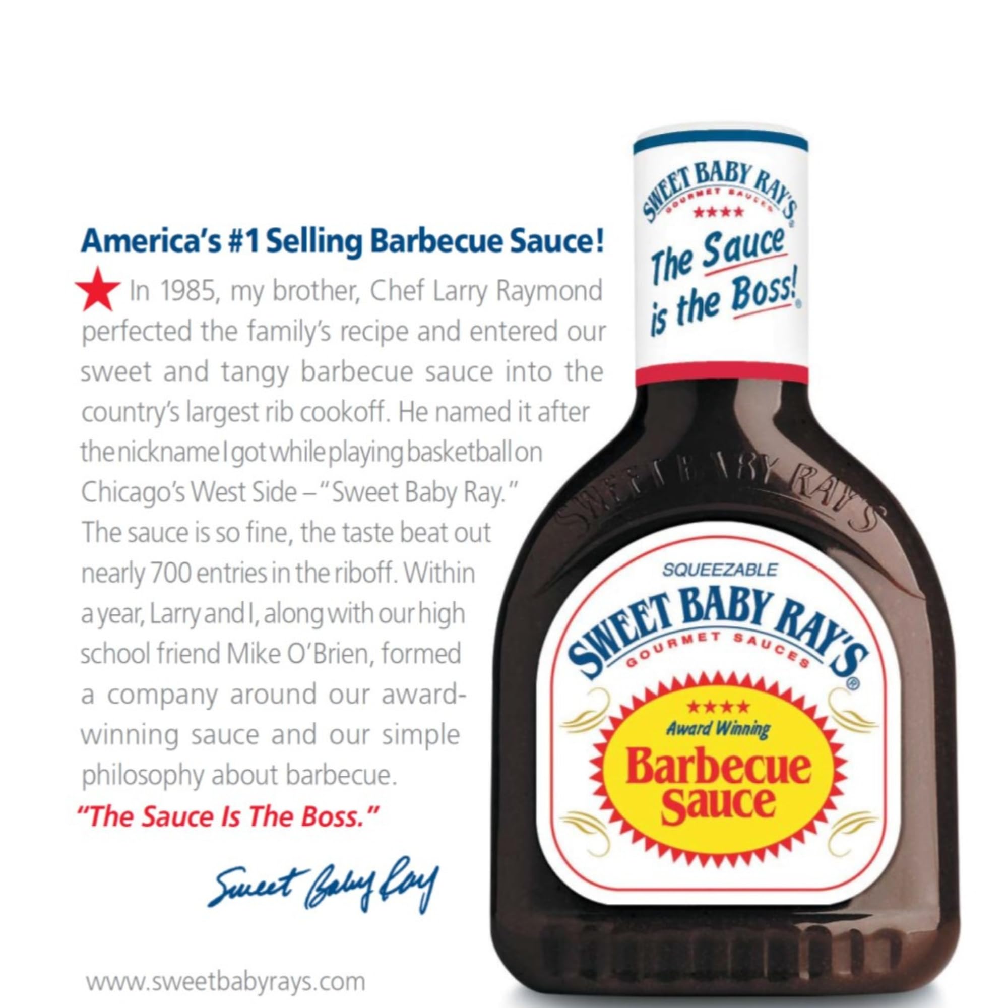 Sweet Baby Ray's Hickory & Brown Sugar Barbecue Sauce - Gluten Free | 18 fl oz | Authentic American BBQ Flavor 5