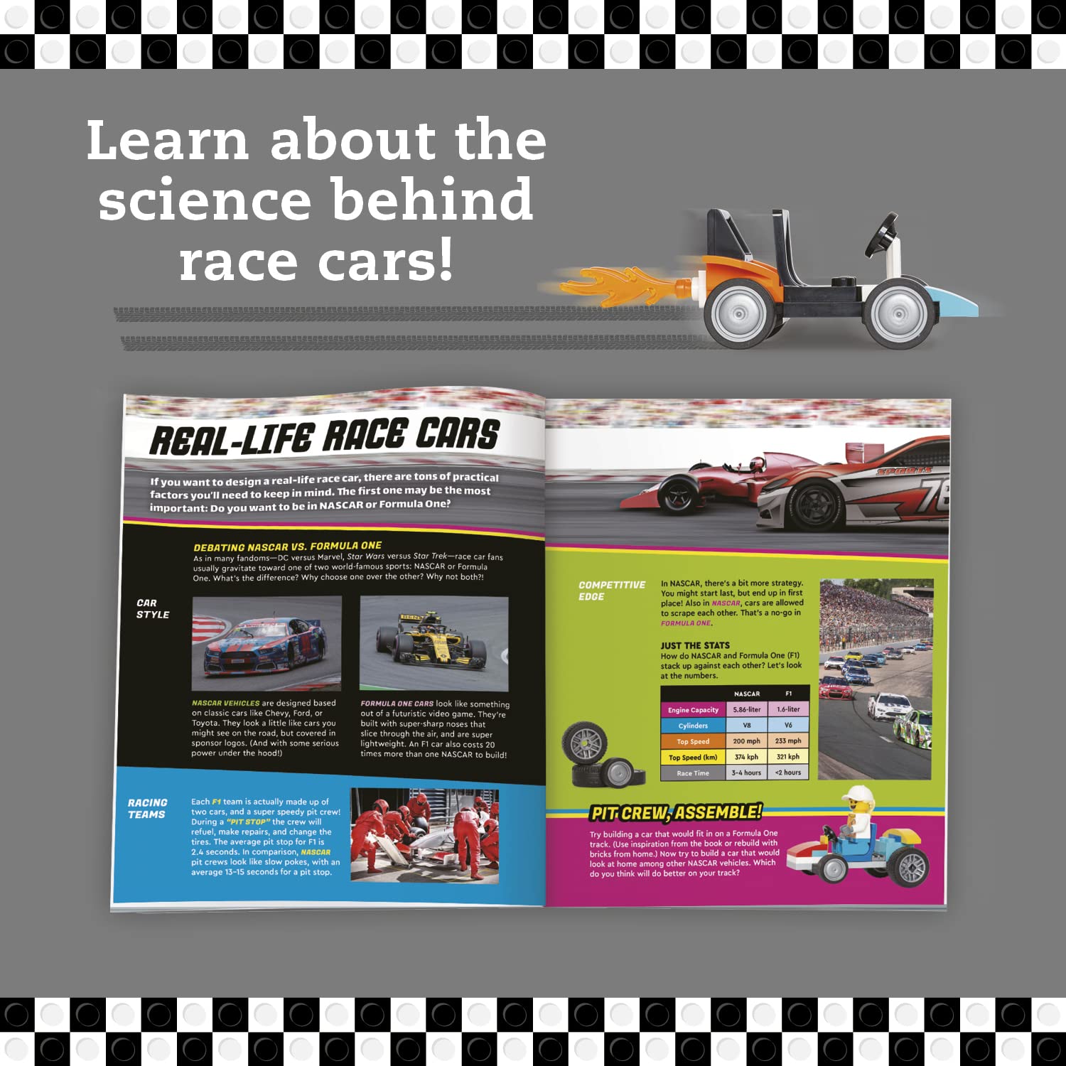 Klutz LEGO Race Cars Activity Kit - 10 Build Variations | Ages 5-7 | 64-Page Book 6