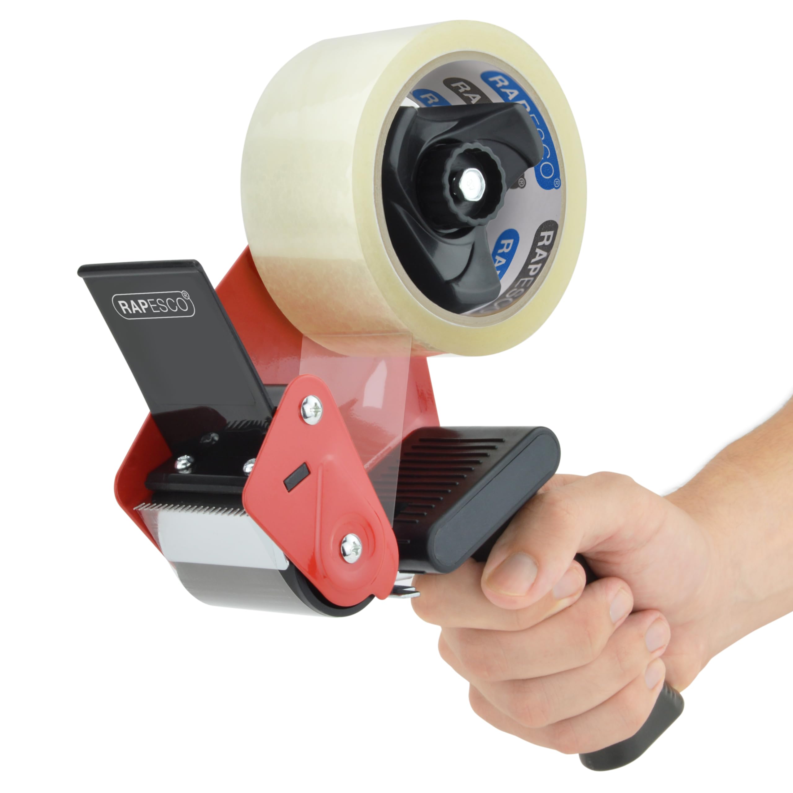 RAPESCO 1557 Germ-Savvy Antibacterial Packaging Tape Dispenser with 2 Clear Tapes | Pistol Grip 5