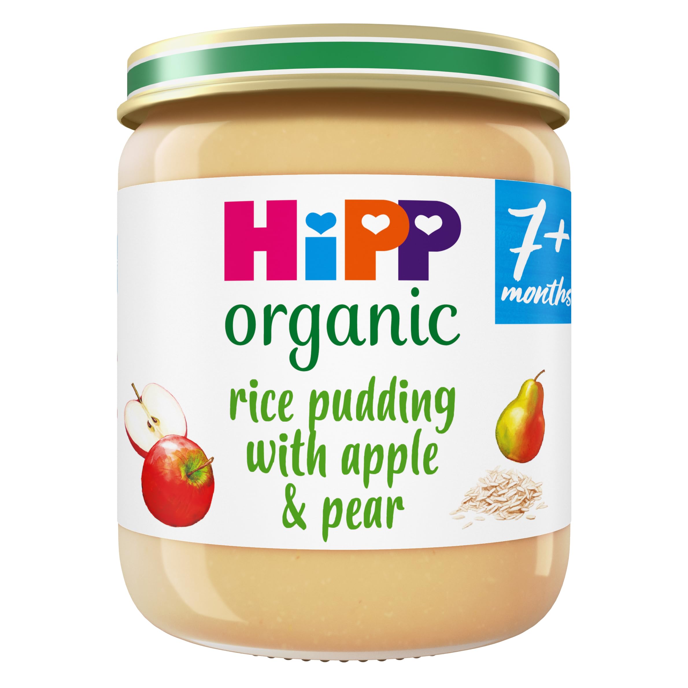 HiPP Organic Rice Pudding with Apple & Pear Baby Food Jar | 7+ Months | 160g 1