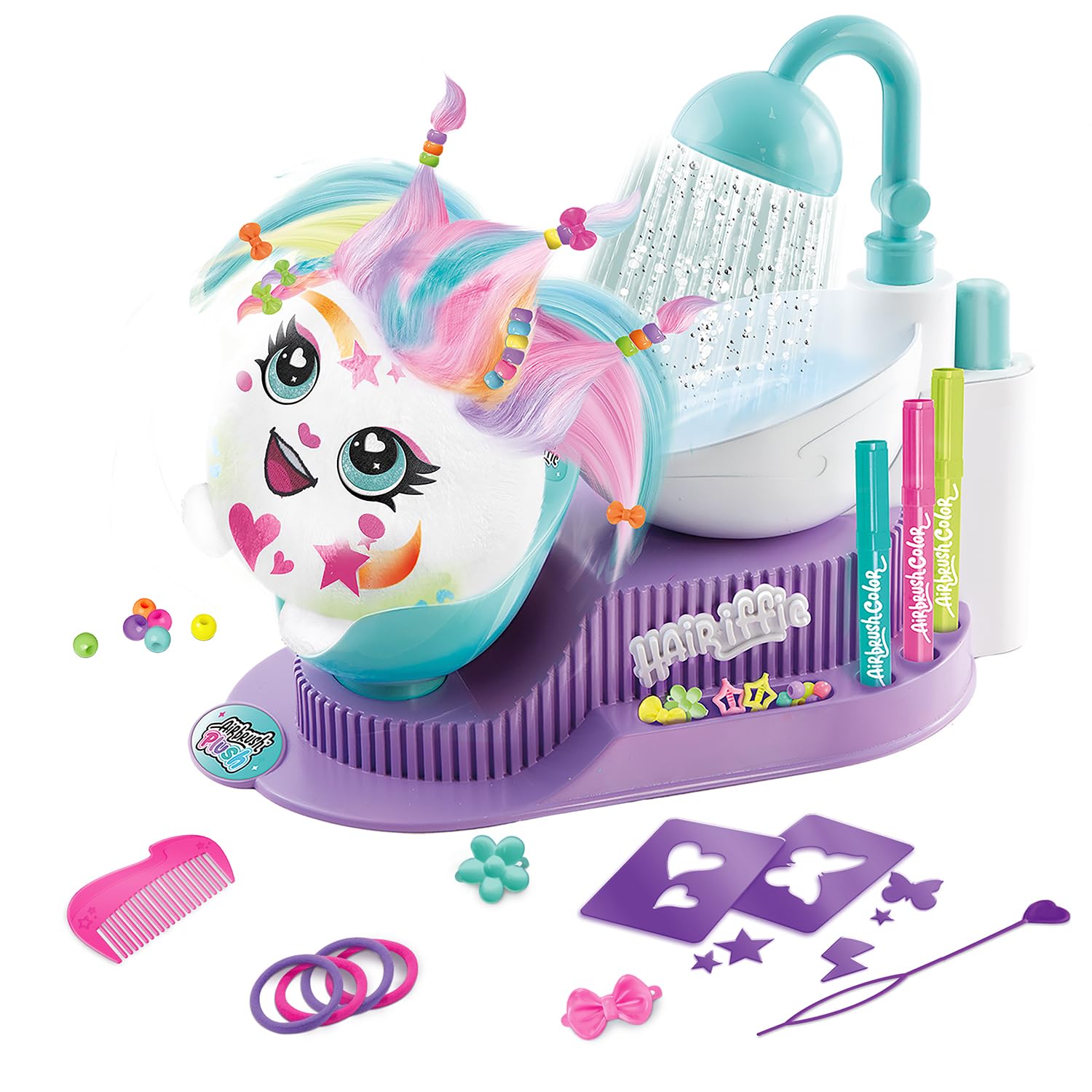 Canal Toys Airbrush Plush Hair'iffic Salon Ultimate Custom Plush Makeover Kit 3