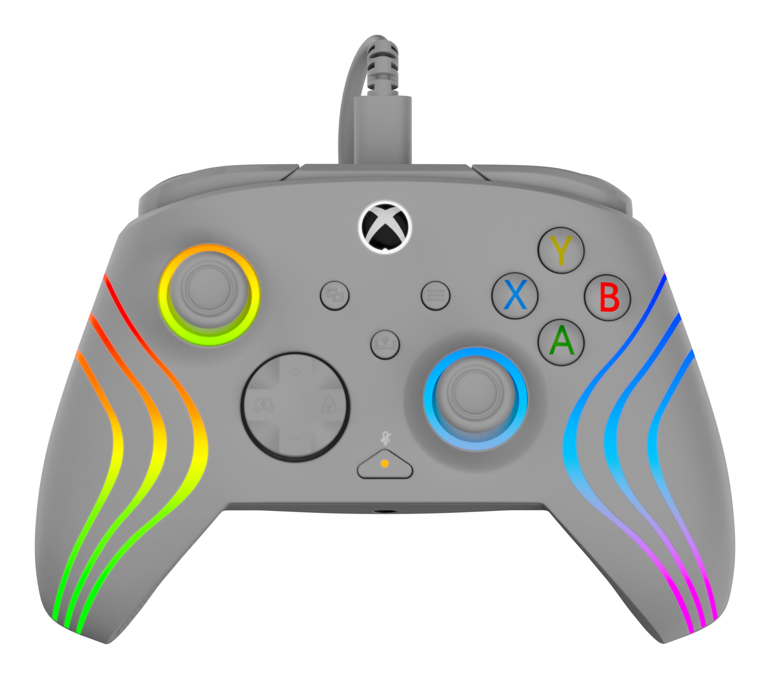 Turtle Beach Afterglow Wave Grauer kabelgebundener RGB-Gaming-Controller für Xbox &amp; PC 5