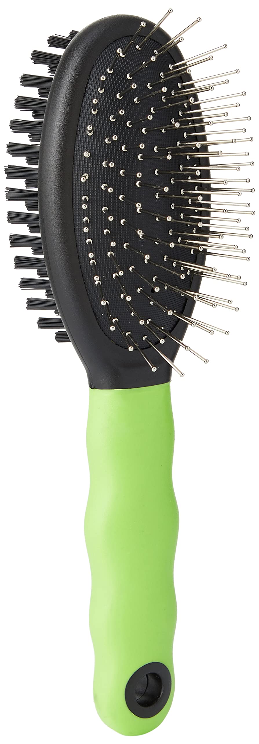 Ferplast Combination Cat Brush GRO 5798 - Dual-Sided Grooming Tool for All Hair Lengths | Green