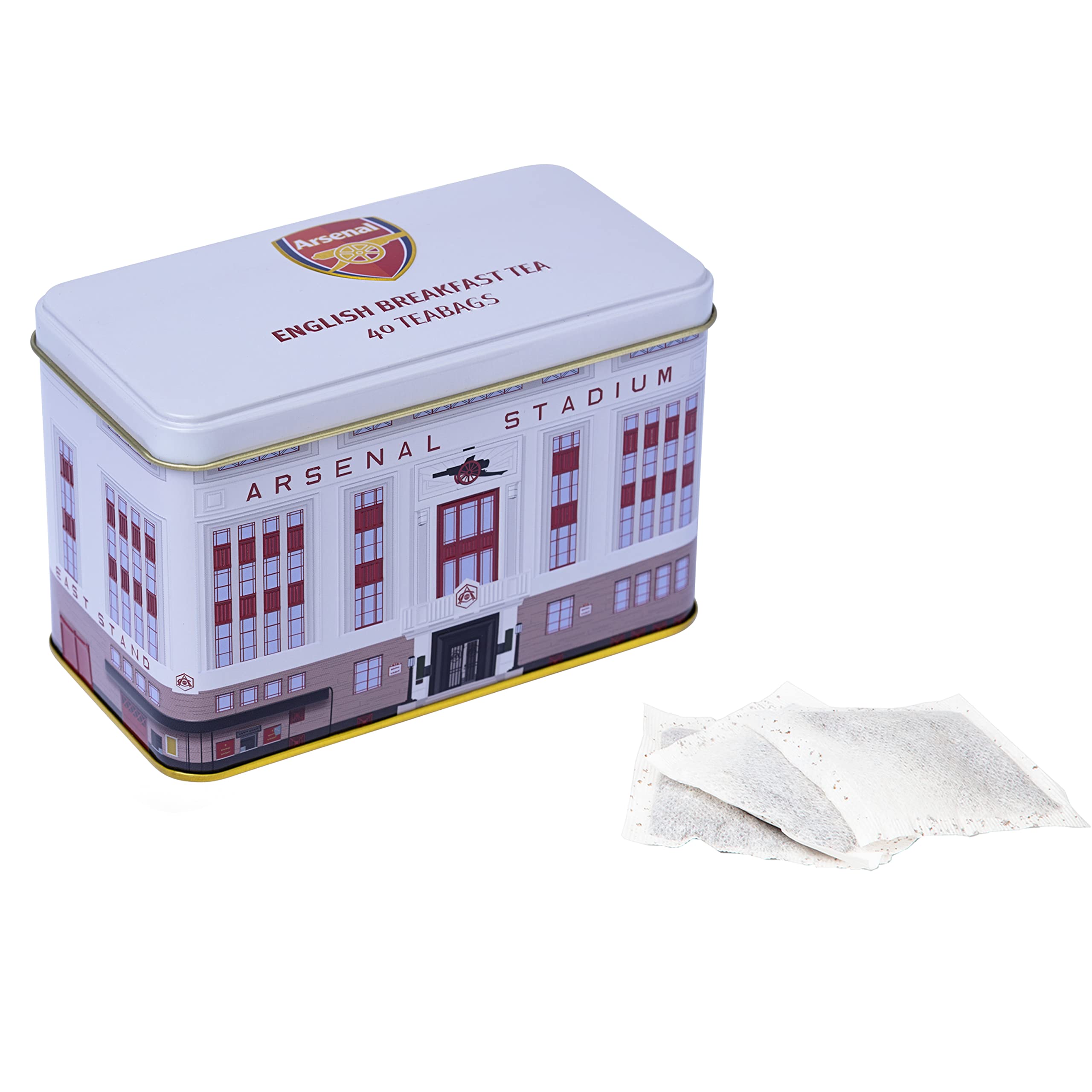 New English Teas Arsenal Highbury Tea Tin with 40 English Breakfast Teabags | Black Tea 3
