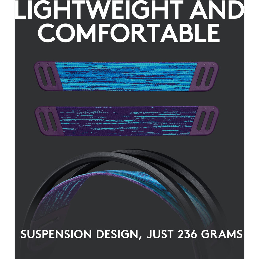 Logitech G G535 LIGHTSPEED Wireless Gaming Headset - 40mm Drivers, Lightweight 236g, USB Plug & Play for PC and PlayStation