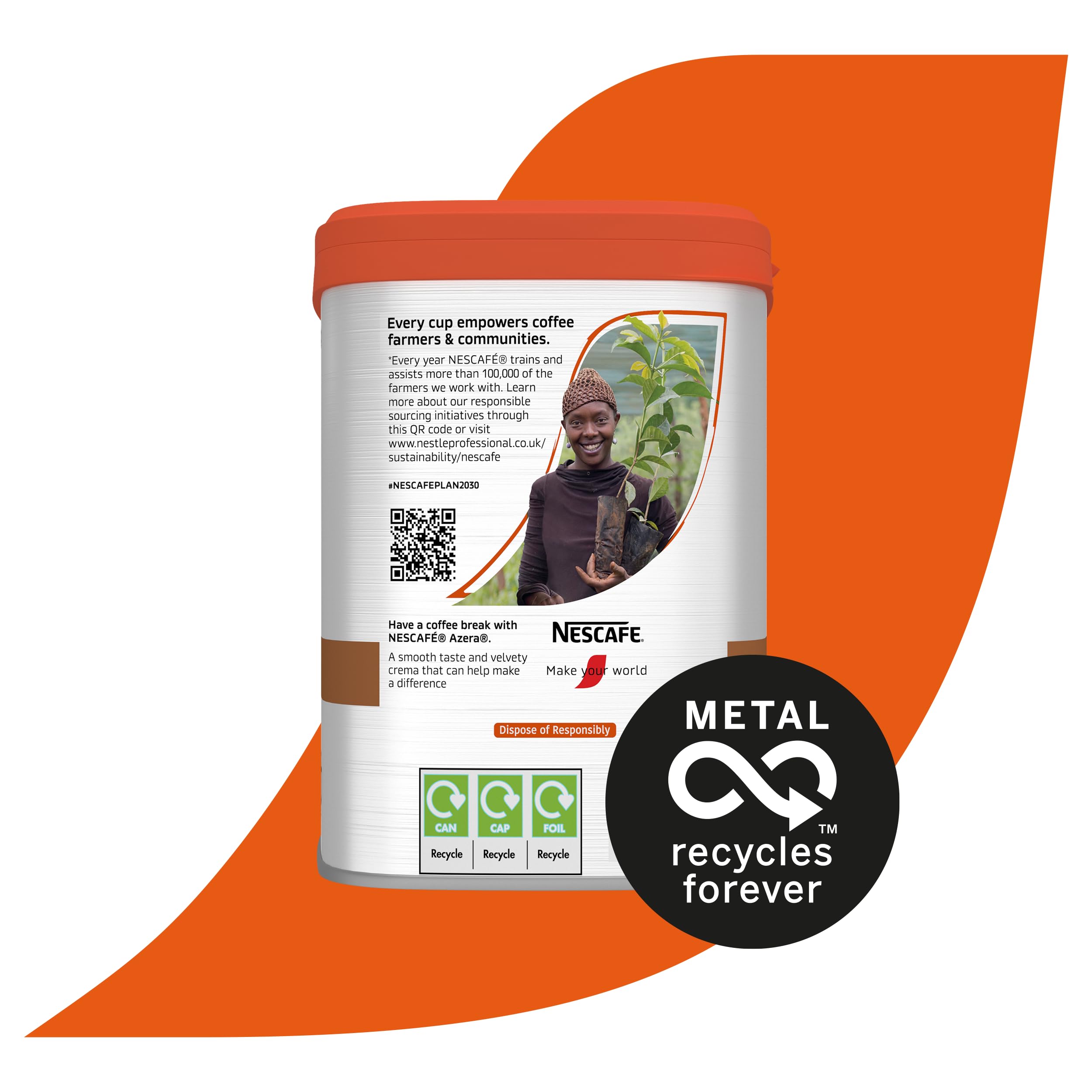 NESCAFÉ Azera Americano Instant Coffee with Ground Beans 500g 7