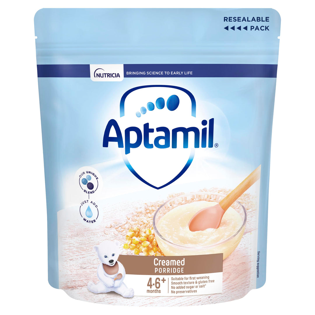 Aptamil Creamed Porridge Baby Food Cereal, 4-12 Months, 125g (Pack of 5)
