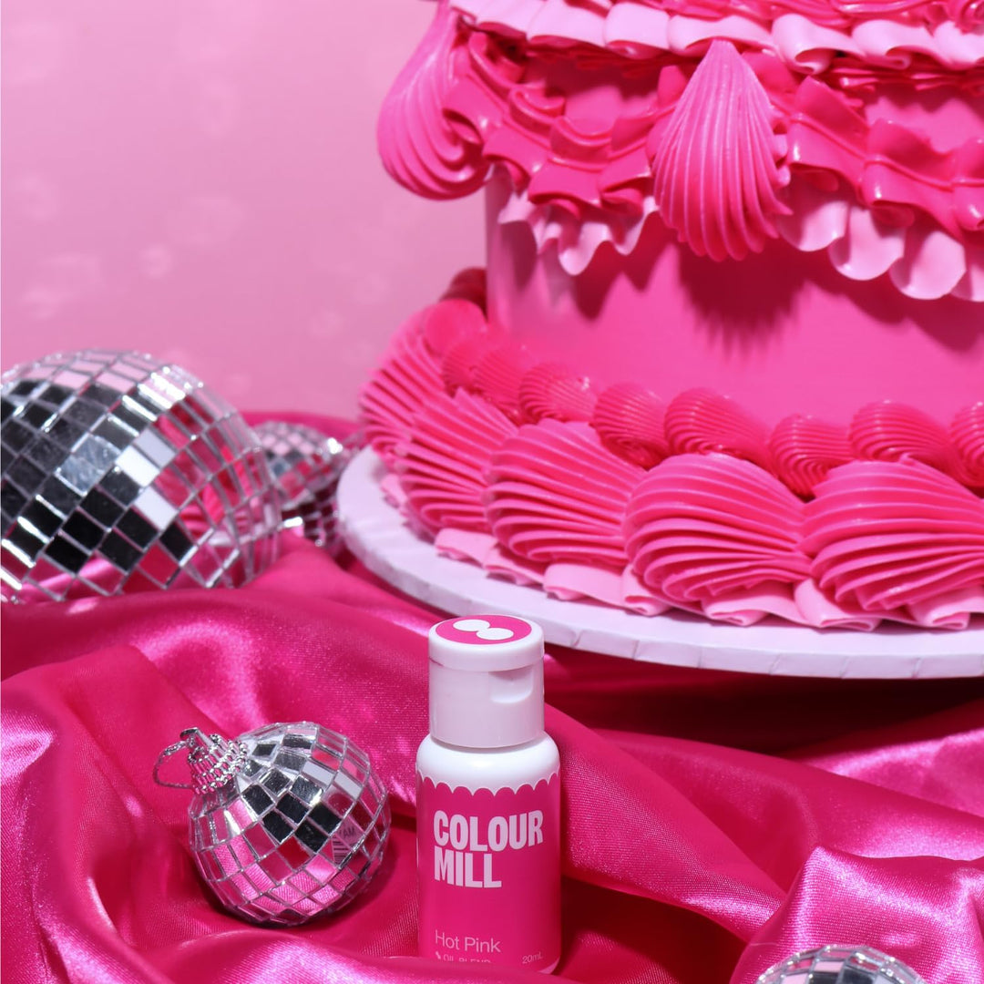 Colour Mill Oil Blend Food Colouring Hot Pink - 20ml Oil-Based Baking Colouring