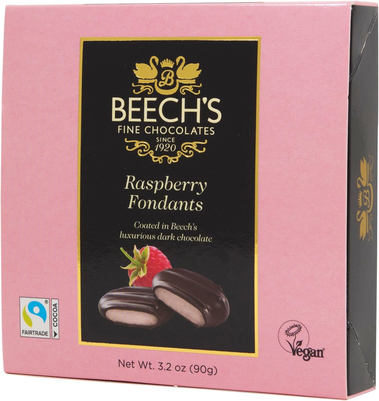 Beech's Raspberry Fondants, 90g - Chocolate-Covered Raspberry Creams 1