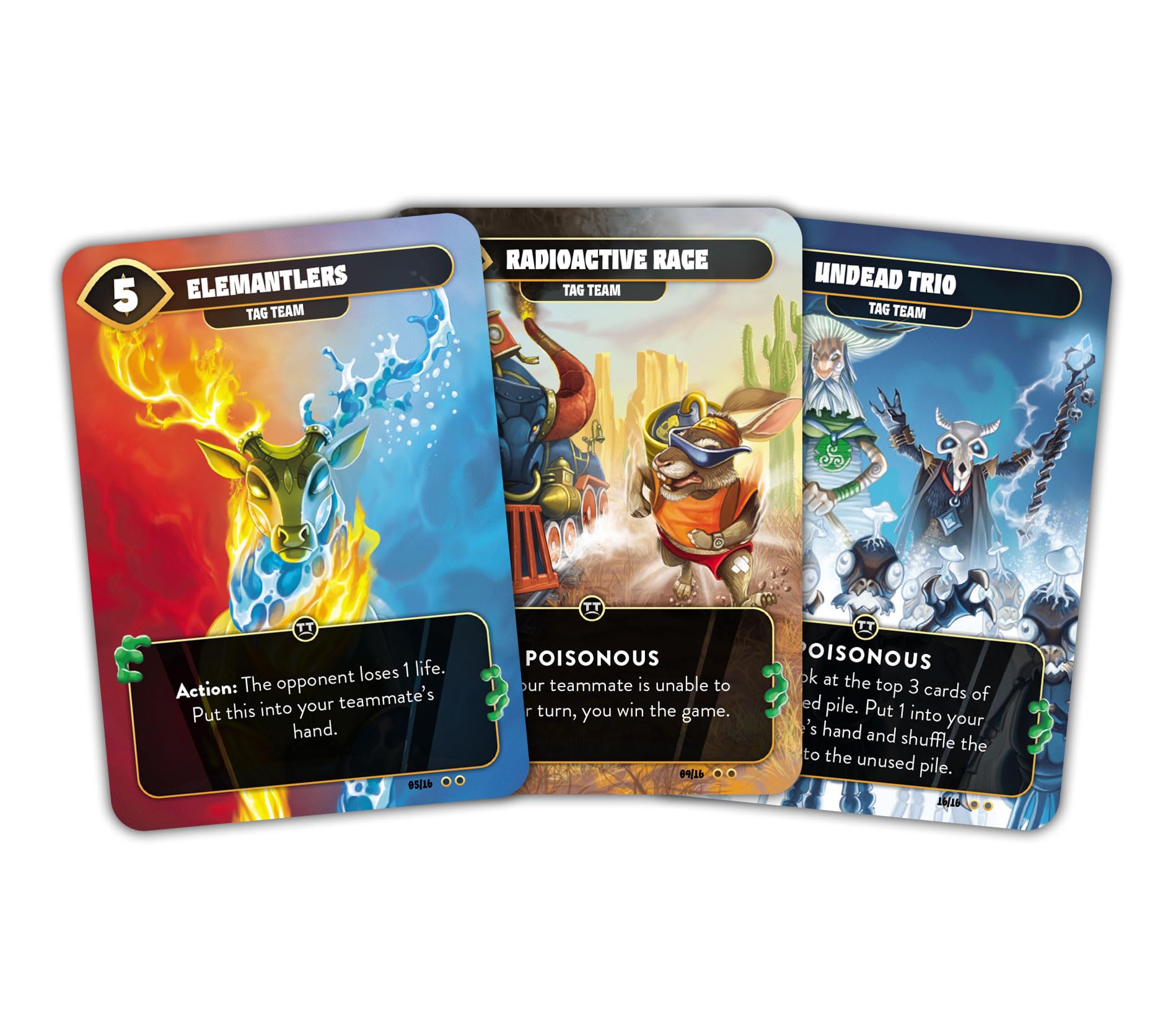 Nerdlab Games Mindbug: Tag Team Expansion | 2-vs-2 Card Game | Ages 8+ | 15-25 Min